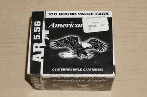 lot 48 image: American Eagle 5.56x45mm 55 Gr FMJ Ammunition