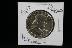 lot 74 image: 1960-P Franklin Half Dollar - Appears Proof