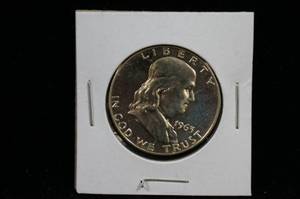 lot 76 image: 1963-P Franklin Half Dollar - Appears Proof