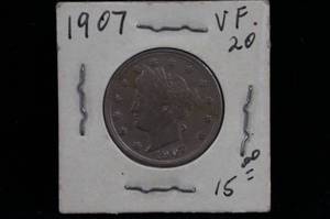 lot 81 image: 1907 Liberty Head Nickel