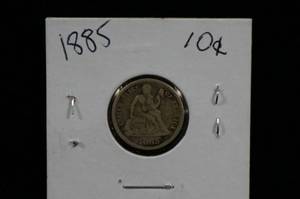 lot 87 image: 1885 Seated Liberty Dime