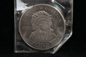 lot 110 image: One Troy Ounce Titanium Bullion