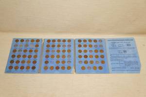 lot 115 image: Lincoln Head Cent Folder with Coins