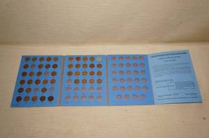 lot 118 image: Wheat Penny Folder with Coins
