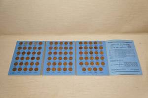 lot 119 image: Wheat Penny Folder with Coins