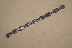 lot 187 image: Sterling Silver US Navy Bracelet