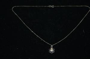 lot 129 image: Sterling Silver Chain with Pendant