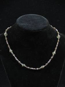 lot 140 image: Metal and Glass Bead Necklace