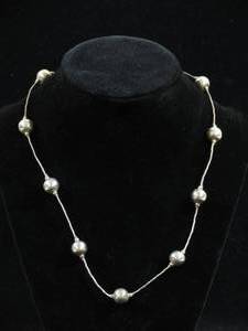 lot 175 image: Sterling Silver Mid Century Necklace