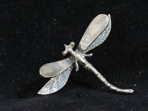 lot 178 image: Sterling Silver Dragonfly Pin