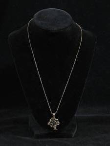 lot 180 image: Sterling Silver Tree of Life Pendant with Chain