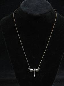 lot 181 image: Sterling Silver Dragonfly Pendant with Chain