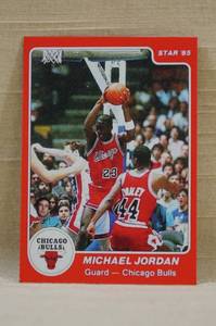 lot 188 image: REPRINT 1984-85 Star Michael Jordan Rookie Card TRUMP
