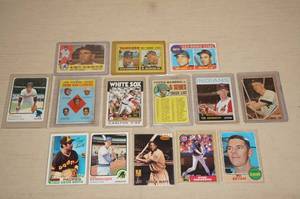 lot 192 image: Baseball Cards - Carew, Fisk, Smith