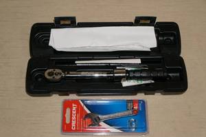 lot 257 image: New Torque Wrench and Crescent Adjustable Wrench