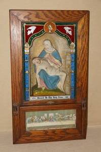 lot 260 image: Antique Religious Wall Hanging