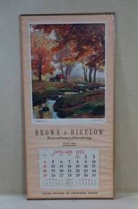 lot 279 image: Antique Brown & Bigelow Advertising Sample - 1942