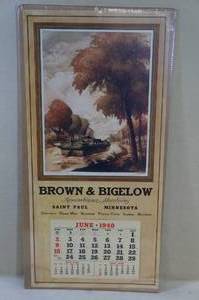 lot 280 image: Antique Brown & Bigelow Advertising Sample - 1940