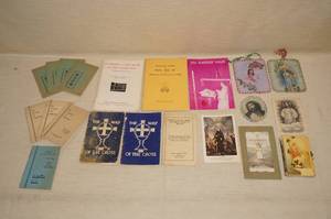 lot 291 image: Vintage Religious Pamphlets