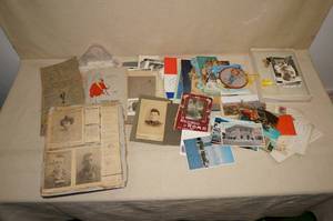 lot 295 image: Antique Scrapbook and Photographs