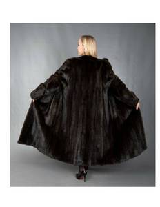 lot 71 image: Natural Full Length Female Ranch Mink Fur Coat