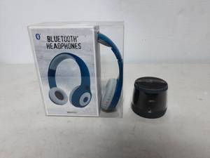 lot 25 image: Bluetooth Headphones & Bluetooth Speaker