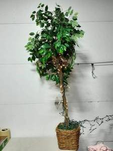 lot 36 image: 6 Ft. Lighted Faux Tree