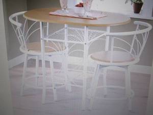 lot 27 image: 3-Piece Colorful Bistro Set open bo...