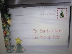lot 42 image: Letter to Santa Wall Art open box, ...
