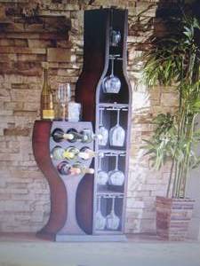 lot 43 image: Conversation Piece Wine Rack open b...