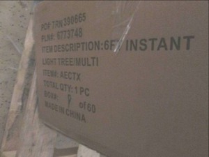 lot 49 image: 6 ft Instant Light Tree open box...