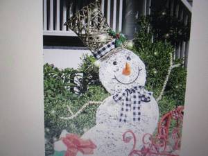 lot 56 image: 3D Lighted Snowman open box Retail ...