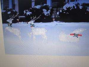 lot 58 image: 3-Piece Twinkle Reindeer Set open b...