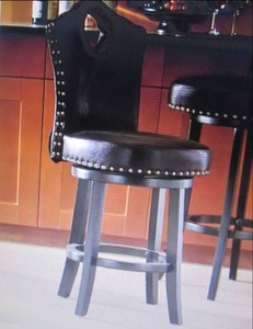 lot 60 image: Nailhead Stool open box Retail $149...