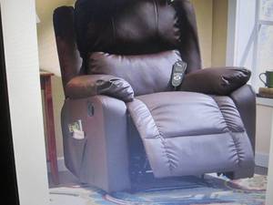 lot 81 image: Massage Recliner open box Retail $4...