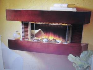 lot 97 image: Wall-Mounted Fireplace open box Ret...