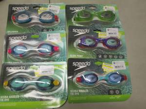 lot 133 image: 6 pr Speedo Kids(3-8) Swim Goggles...