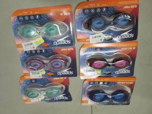 lot 140 image: 6 pr Speedo Junior(6-14) Swim Goggl...