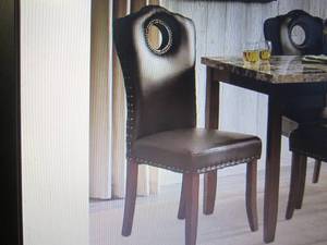 lot 155 image: Nailhead Dining Chair open box Reta...