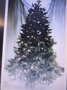 lot 161 image: Pre-lit LED Woodland Spruce Tree ...