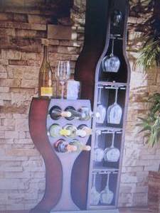 lot 163 image: Conversation Piece Wine Rack open b...