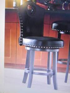 lot 168 image: Nailhead Stool open box Retail $149...