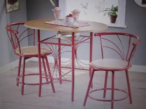 lot 177 image: 3-Piece Colorful Bistro Set open bo...