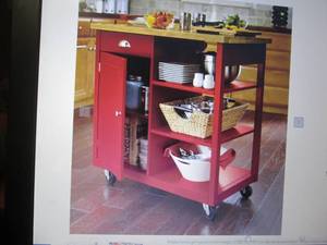 lot 178 image: Kitchen Cart open box Retail $259.9...
