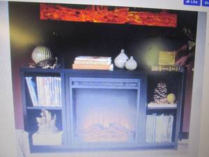 lot 194 image: Black Media-Storage TV Stand and El...