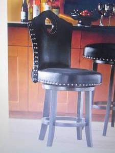 lot 208 image: Nailhead Stool open box Retail $149...