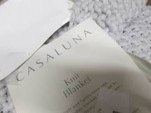 lot 225 image: Casaluna Knit Blanket FullQueen...