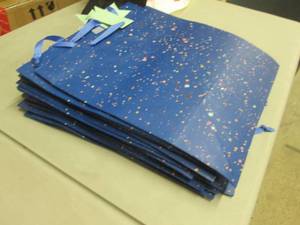 lot 226 image: Lot of Large Blue Gift Bags...