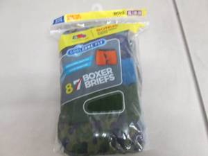 lot 257 image: 8 pk Boys XL Boxer Briefs...