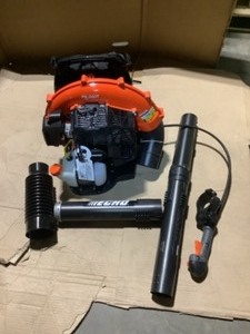 lot 21 image: (OPEN BOX) 216 MPH 517 CFM 58.2cc Gas 2-Stroke Cycle Backpack Leaf Blower with Tube Throttle
